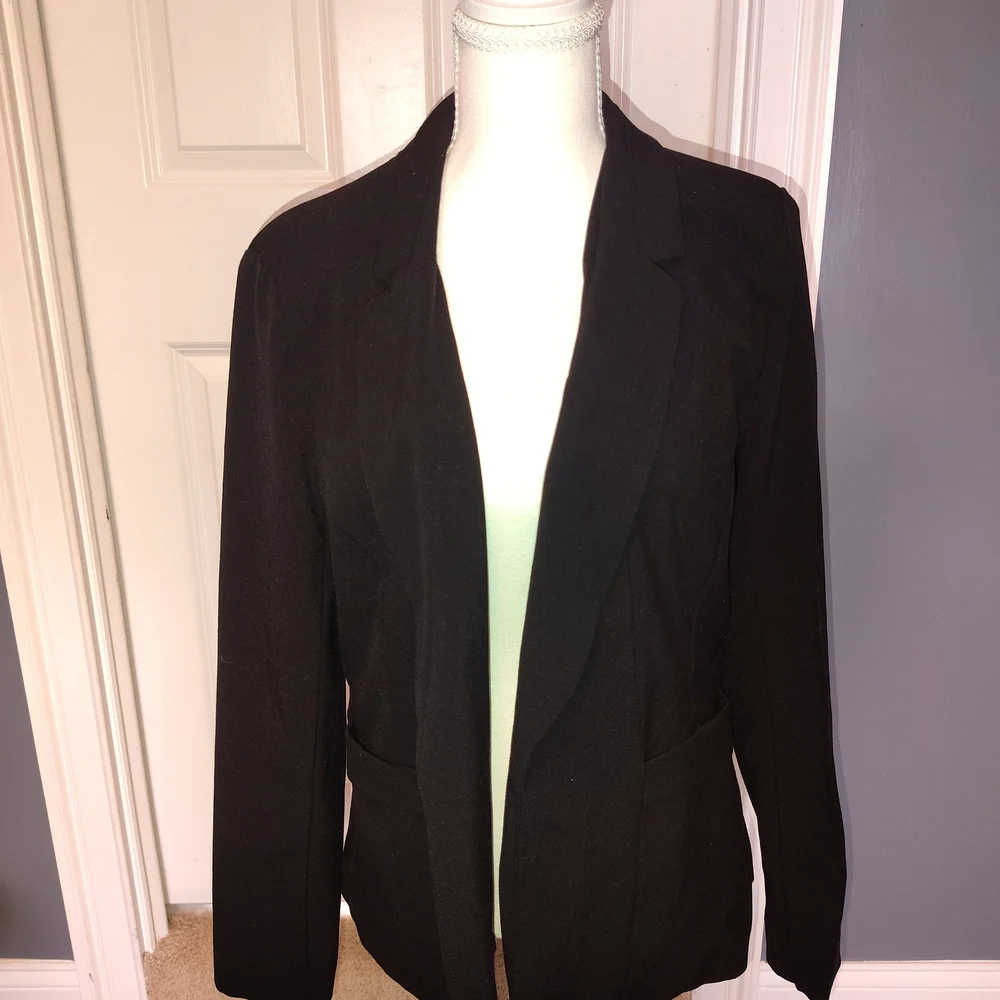 Candie's Black Open-Front‎ Women's Blazer